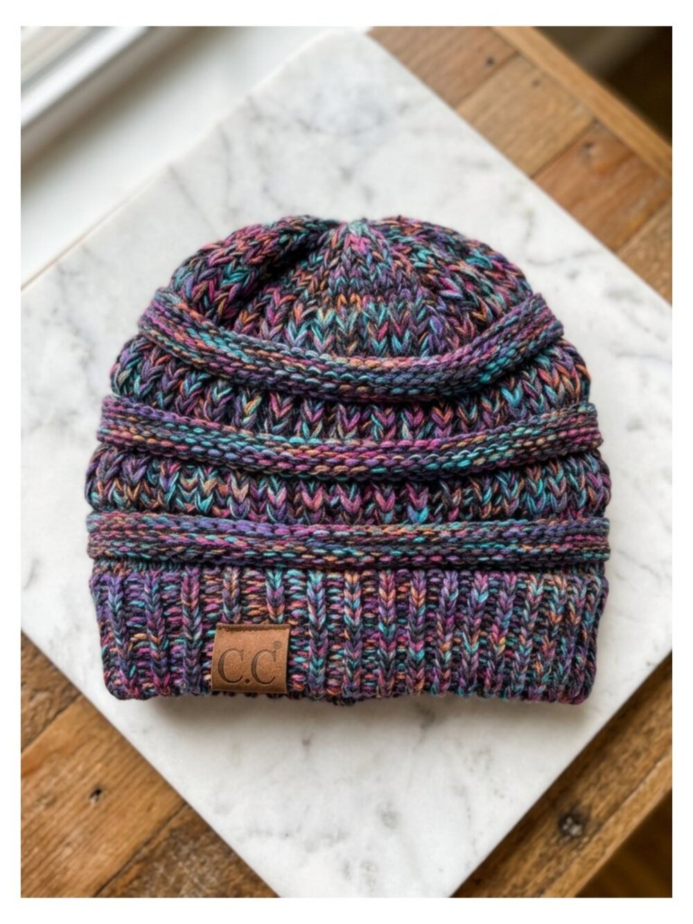Cable Knit Beanie Chunky Soft Warm Acrylic Winter Hat Stretch Pull-On